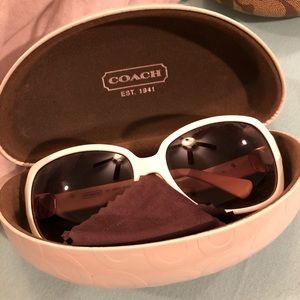 White coach sunglasses